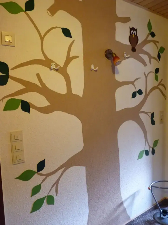 Ferienwohnung im Wald mit Kamin