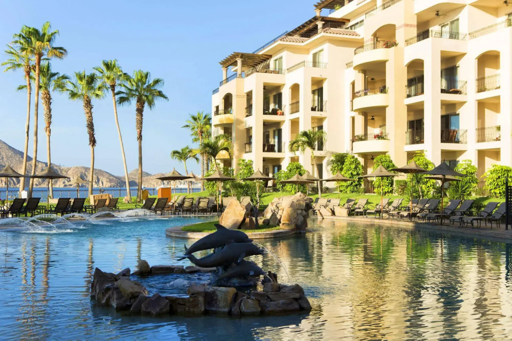 Villa La Estancia Condo Pools, Hot Tub, and Balcony