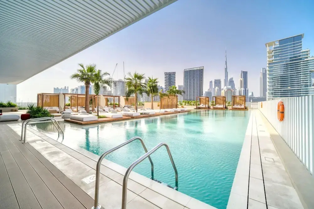 Business Bay Chic Studio w Pool Gym
