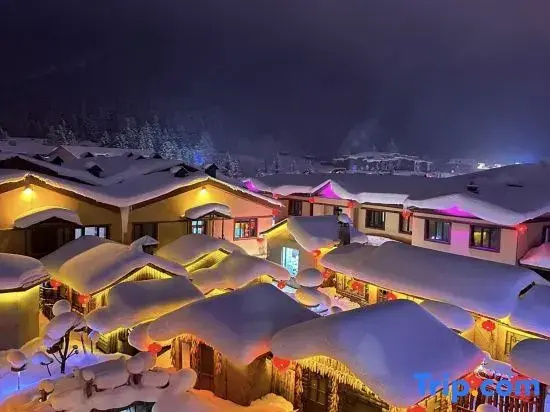 Courtyard in Xuexiang · Charming · Luxury Wilderness Snow View Holiday Homestay (Erlanghe Branch