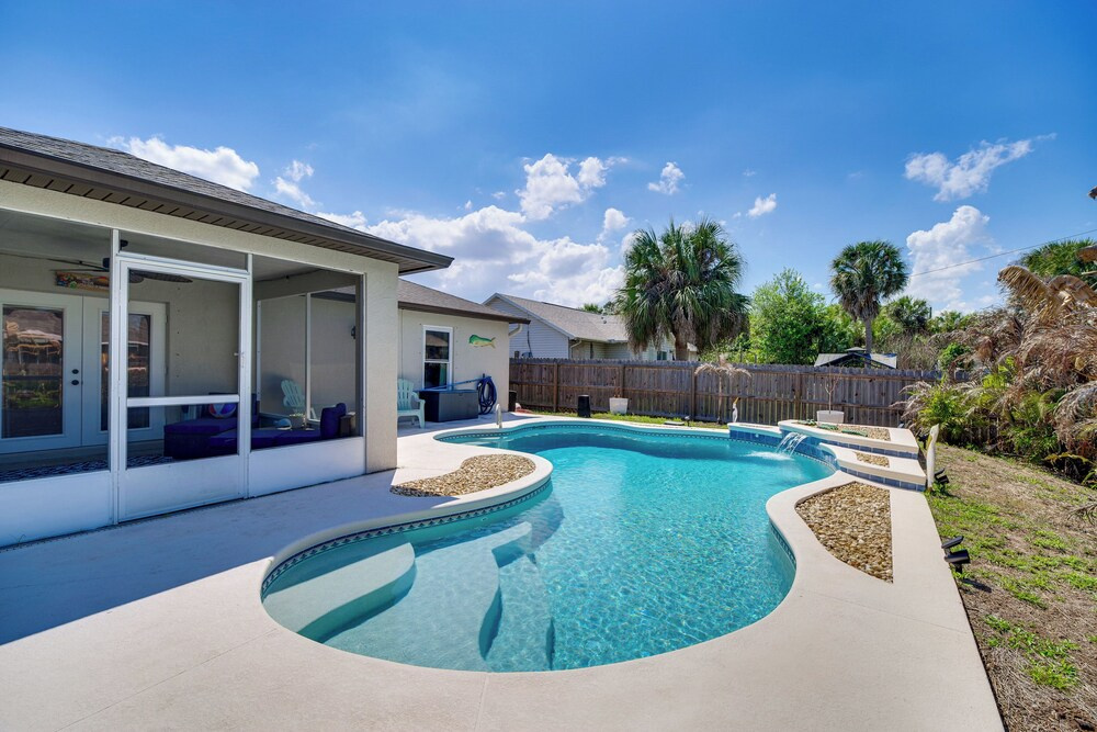 Fun in the Sun! Modern Palm Bay Gem w/ Pool + Yard
