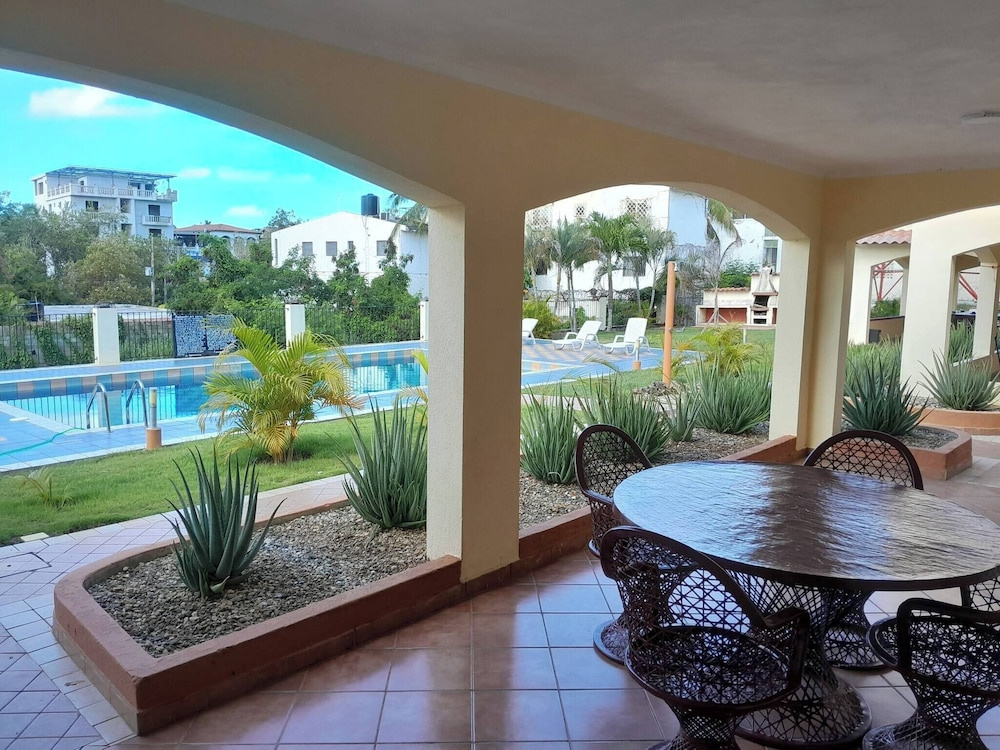 Serene 1-bedroom Apartment With Shared Pool in Boca Chica