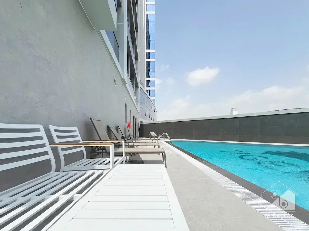 Luxury 1B With Balcony in Blue Wave Tower Dubai