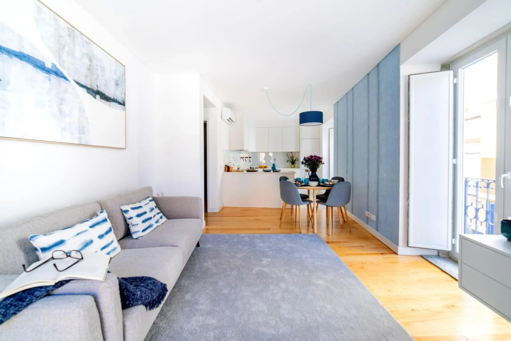 Blue by the River 1 - elegant two-bedroom in Santos