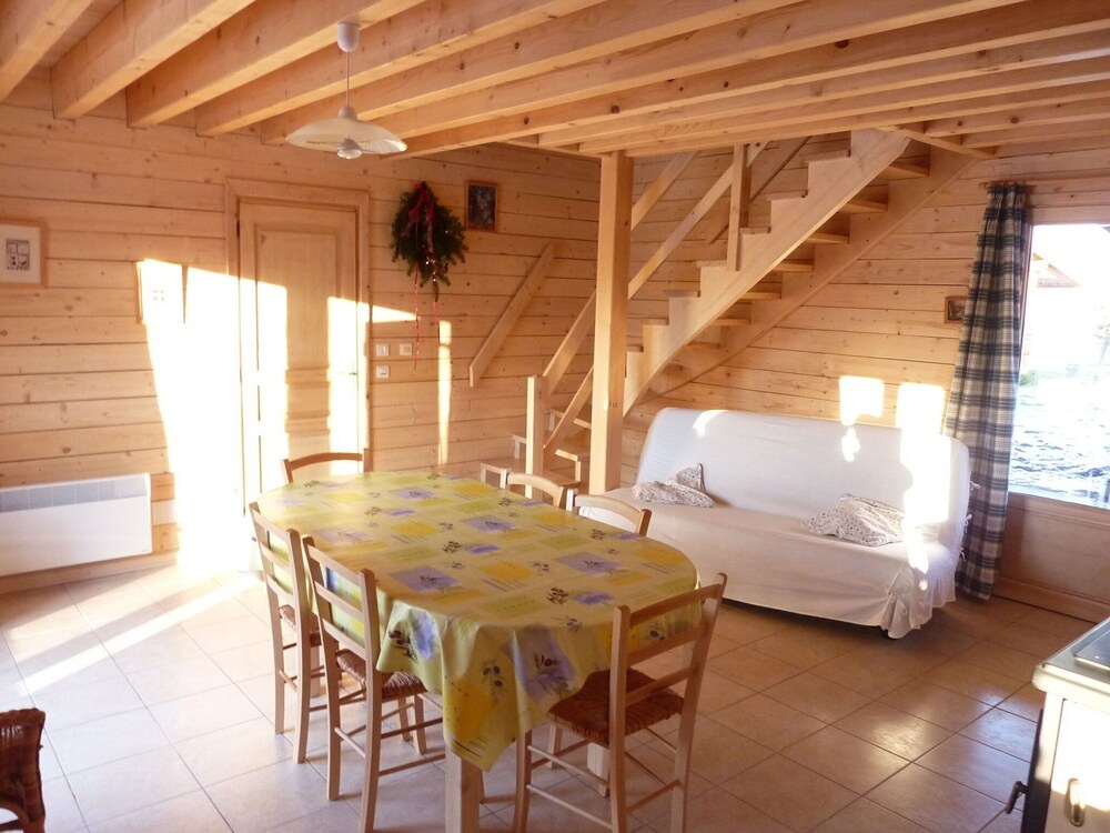 Wooden Chalet With a Washer, Near a Lake