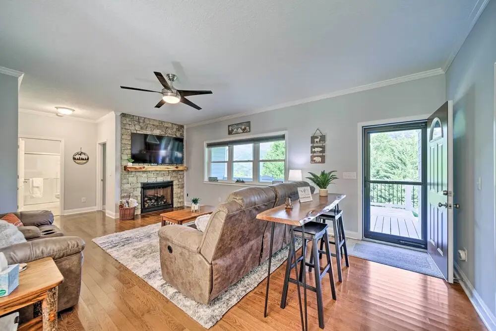 Striking Waynesville Home w/ Mtn Views & Deck