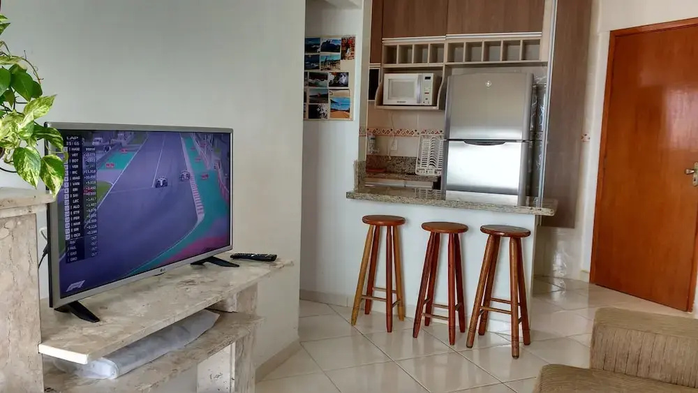 Apto. Pé na areia com Churrasqueira