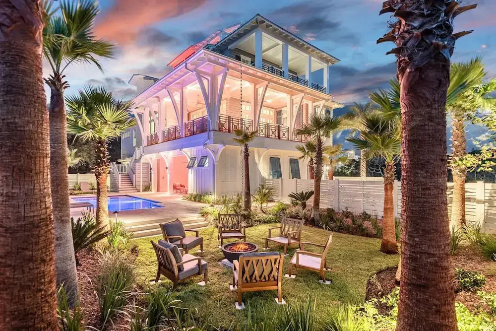 Rooftop Deck Gulf View Pool Firepit Walk to Beach Rosemary Beach