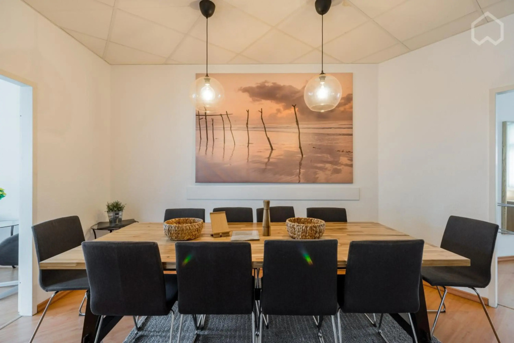 Spacious and modern furnished apartment for 10 guests