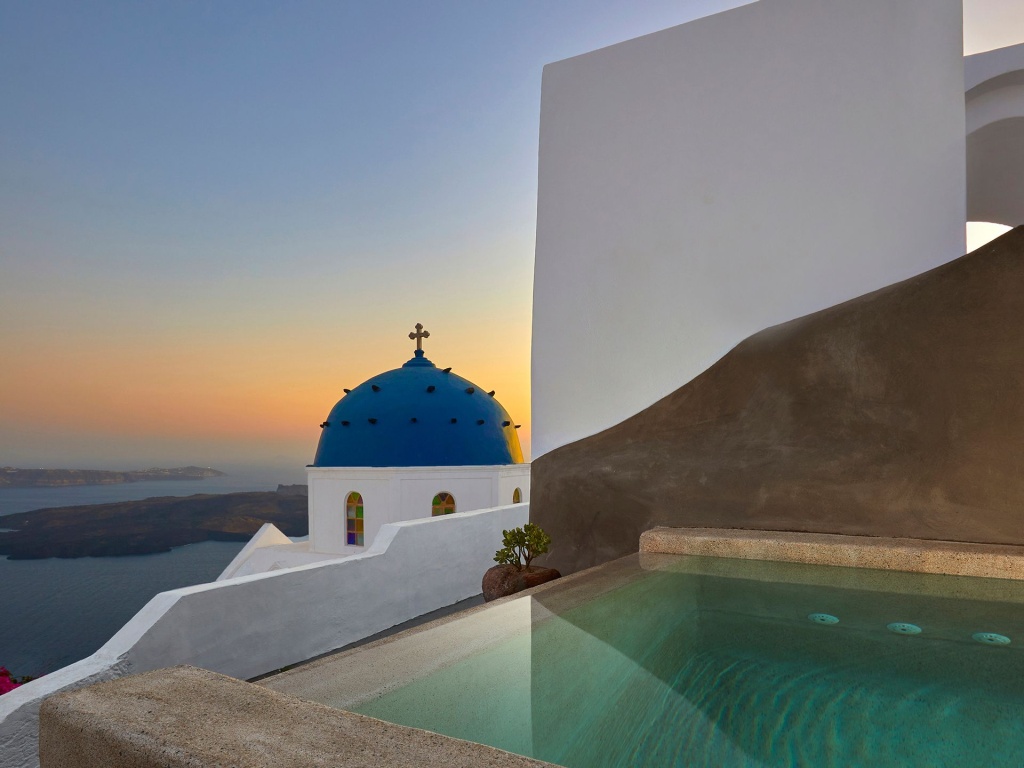 Luxury Villa Blue Dome Santorini