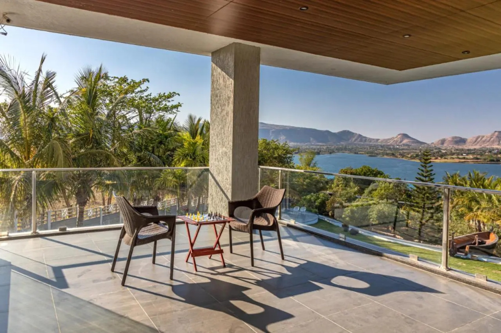 SaffronStays Jannat, Igatpuri 100 Percent pet-friendly villa with amazing lake view