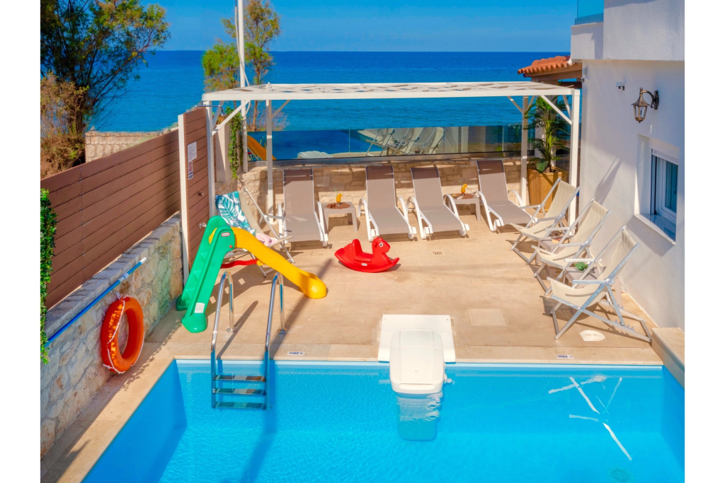 Thalassa Beachfront Villa with private pool