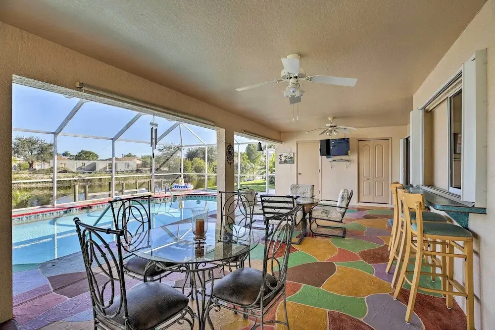 Canal-view Home w/ Lanai in Cape Coral!