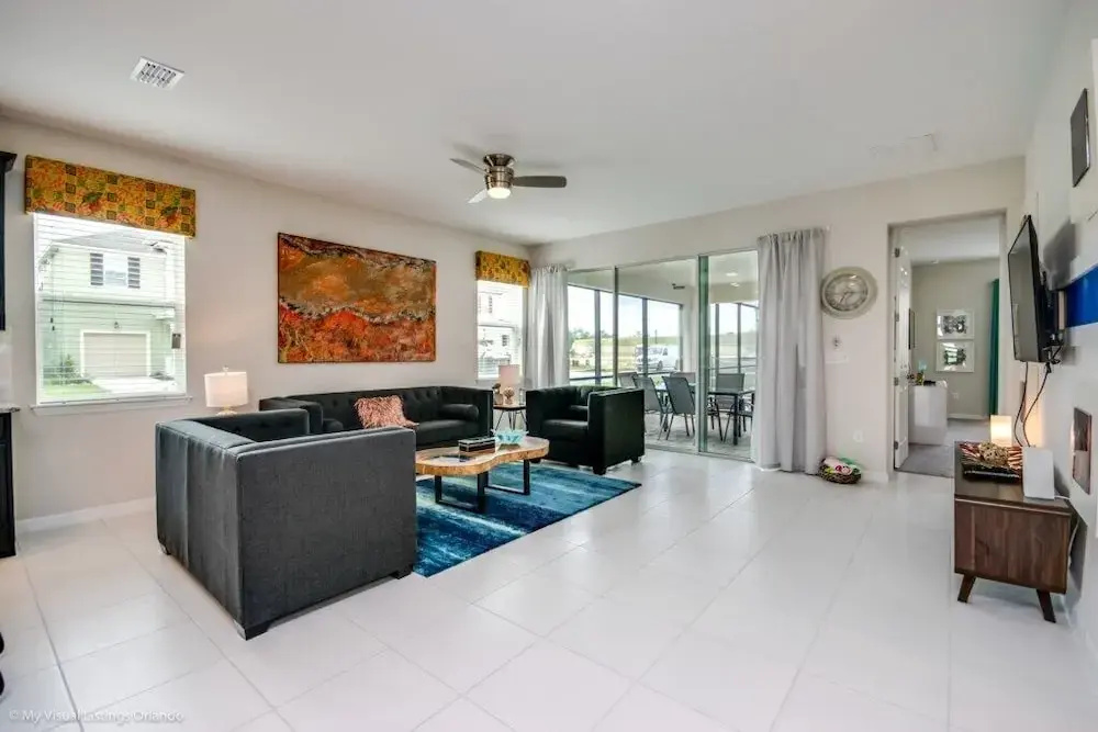 Large 7 Bed Pool Near Disney For 14 Guests! 7 Bedroom Villa