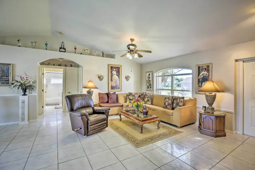Canal-view Home w/ Lanai in Cape Coral!