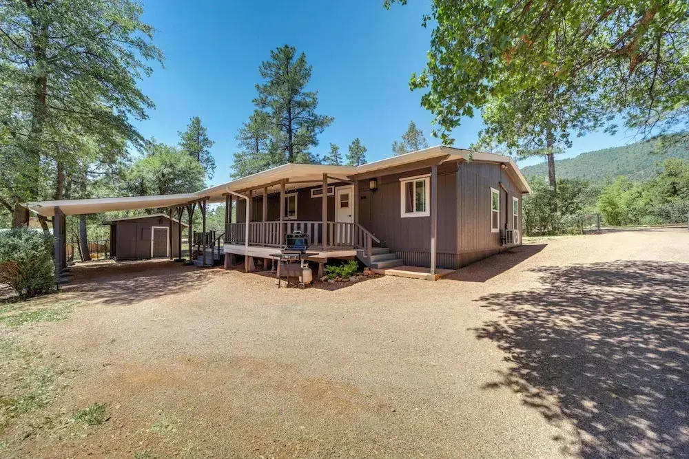 Snowy Peak Views & Cozy Game Nights: Pine Home