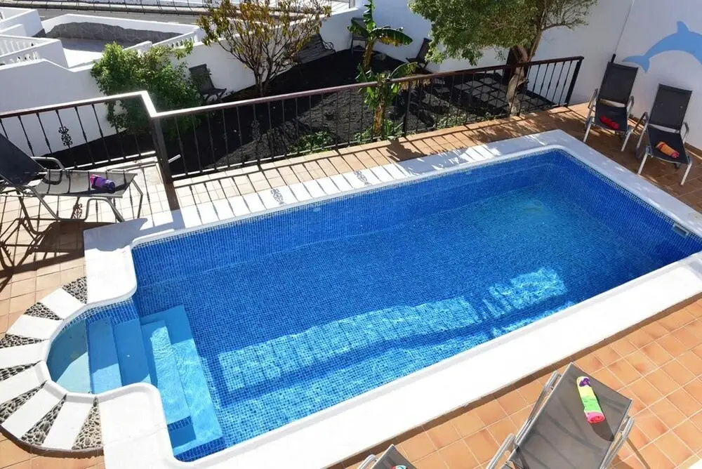 Villa With 3 Bedrooms in Tías, With Wonderful sea View, Private Pool, Enclosed Garden