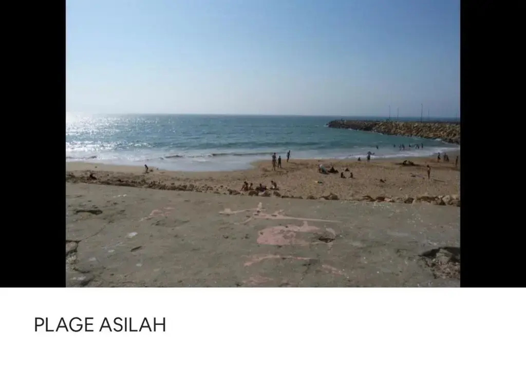 TANGER/ASILAH: APPART 50m2 FACE MER ET PISCINES, 5 PLACES, TOUT ÉQUIPÉ+WIFI+CLIM