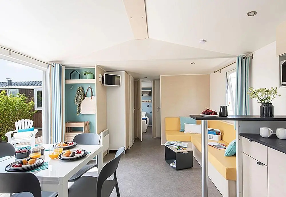 Les mobilhomes helvétiques 4 étoiles Mar Estang Canet en Roussillon