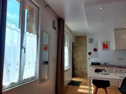 Les Belles Terrasses Dieppe ,3 appartements , LE VEGETAL de 1 à 8 personnes , LE TROPICAL de 1 à 6 personnes , LE FLORAL avec TERRASSE de 1 à 3 personnes , quartier calme au stationnement gratuit à coté de l'avenue verte