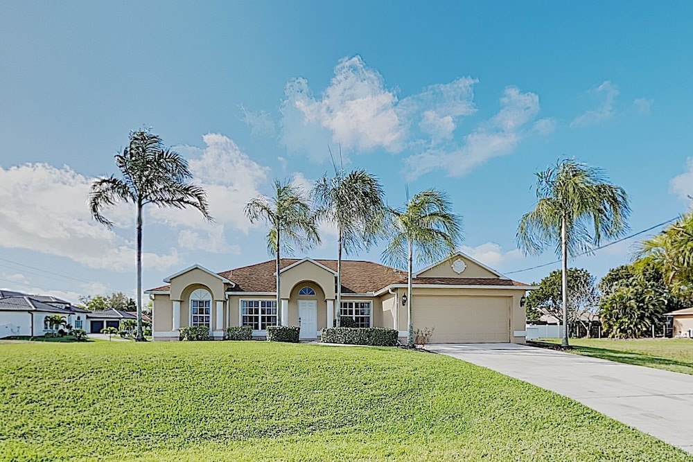 Charming Cape Coral Gem W/ Lanai & Pool 4 Bedroom Home