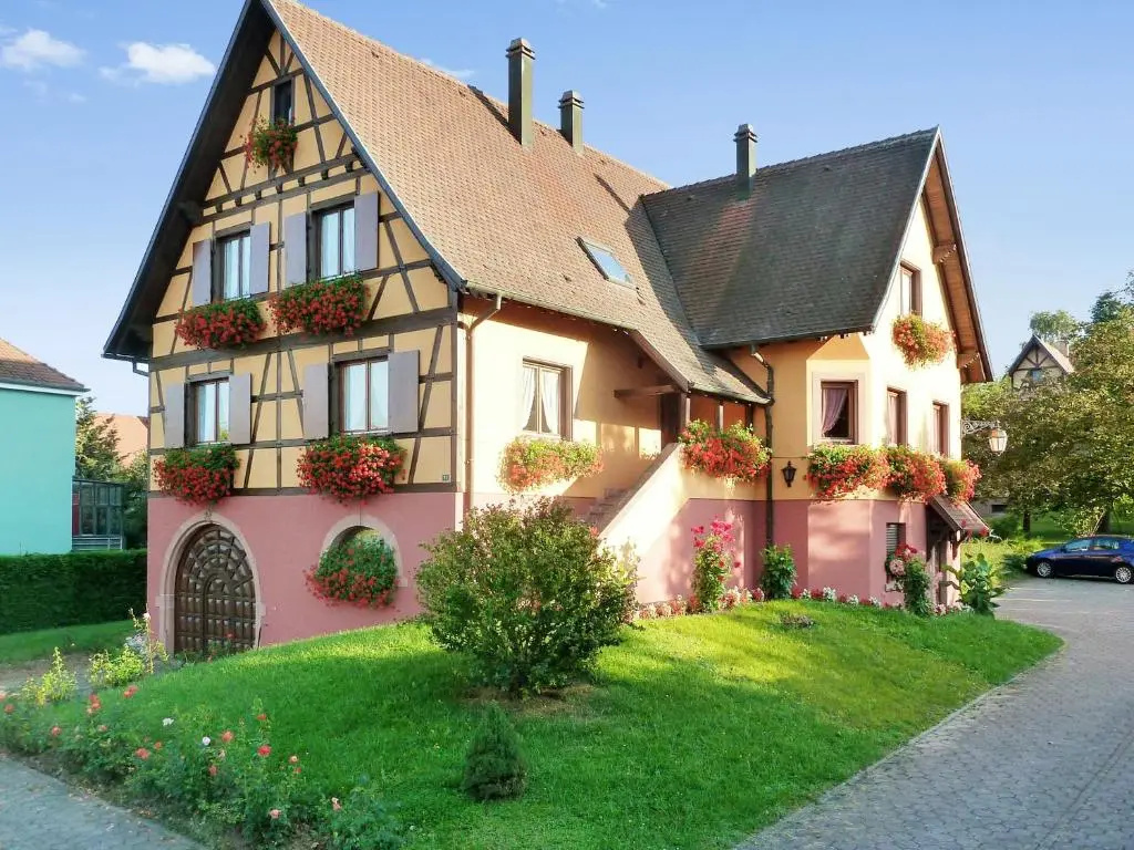 Appartement spacieux à Epfig avec vue sur le jardin