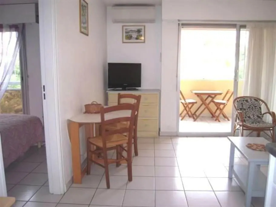 Appartement 2 pièces climatisé, 300m plages, piscine