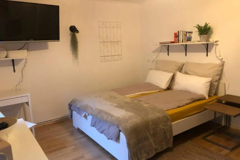 Gemütliche sanierte 1 Zimmer Wohnung mit privatem Parkplatz im Zentrum