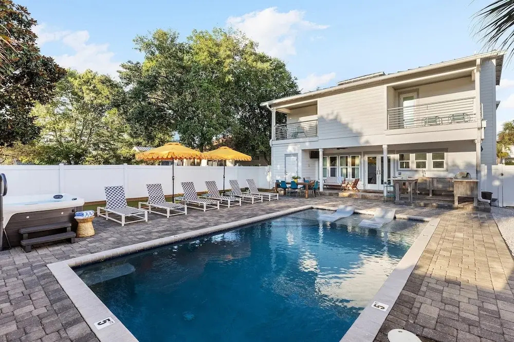 Bohemian Beach Retreat Pool In The Backyard 6 Bedroom Home by Overmoon
