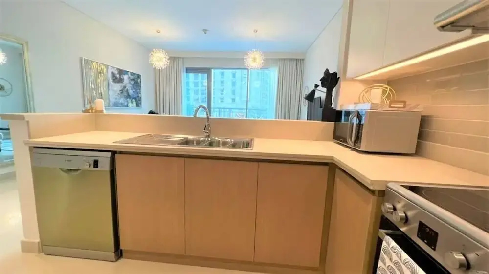 Elegant Luxury Apartment with Stunning Lake Views in Dubai Creek Harbour By ĀYA Boutique