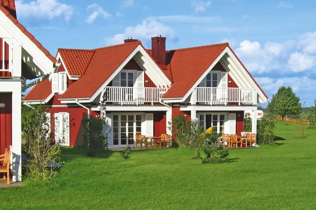 Scandinavian style cottages Mamry, directly by the lake in Trygor