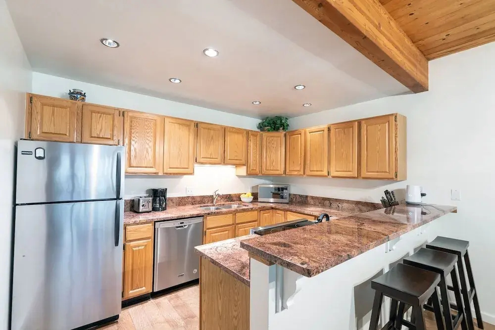 Riverside Dream! Quiet Spot W Deck, 5 Min Walk To Gondola & Main St. 2 Bedroom Condo by RedAwning