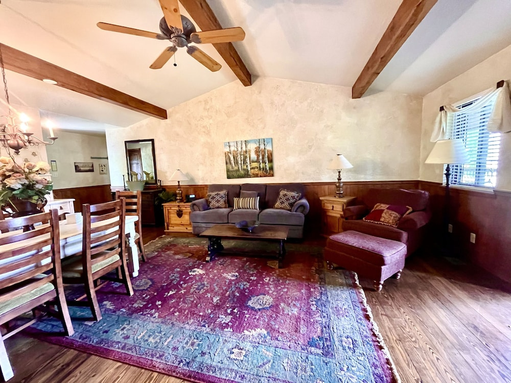 C8, Two bedroom, two bath log-sided, lake view luxury cottage with hot tub