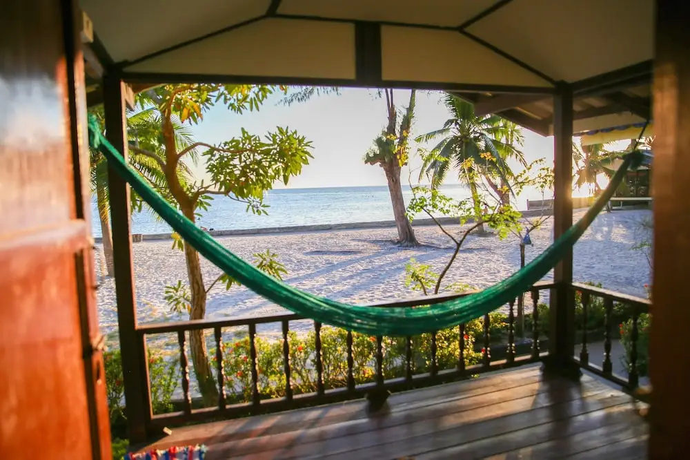 Crystal white sand resort