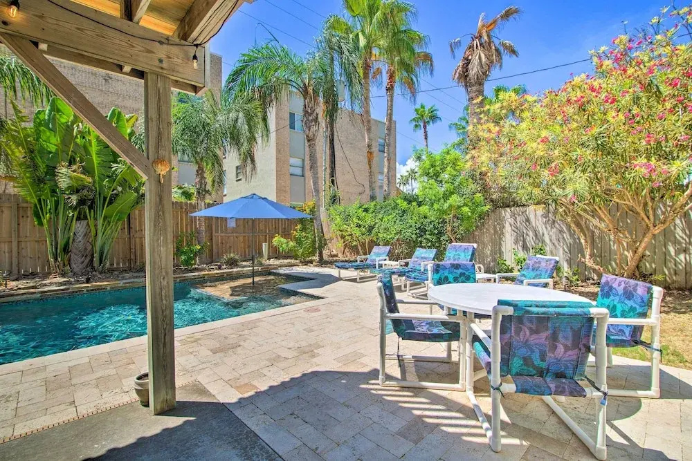 South Padre Home w/ Pool & Hot Tub: Walk to Beach!