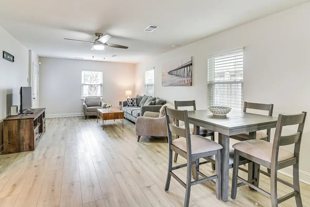 Steps to Seawall: Fenced Family Home in Galveston!