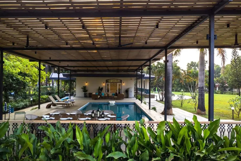 StayVista\s Lumiere Villa with Rainshower Bliss