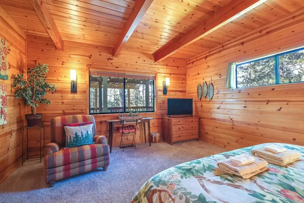 Deck & Views: Pet-friendly Starry Pines Cabin