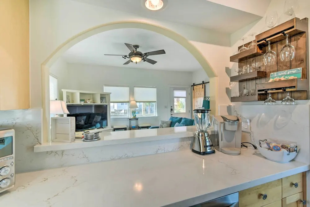 Steps to Beach: Ocean-view Retreat in Galveston!
