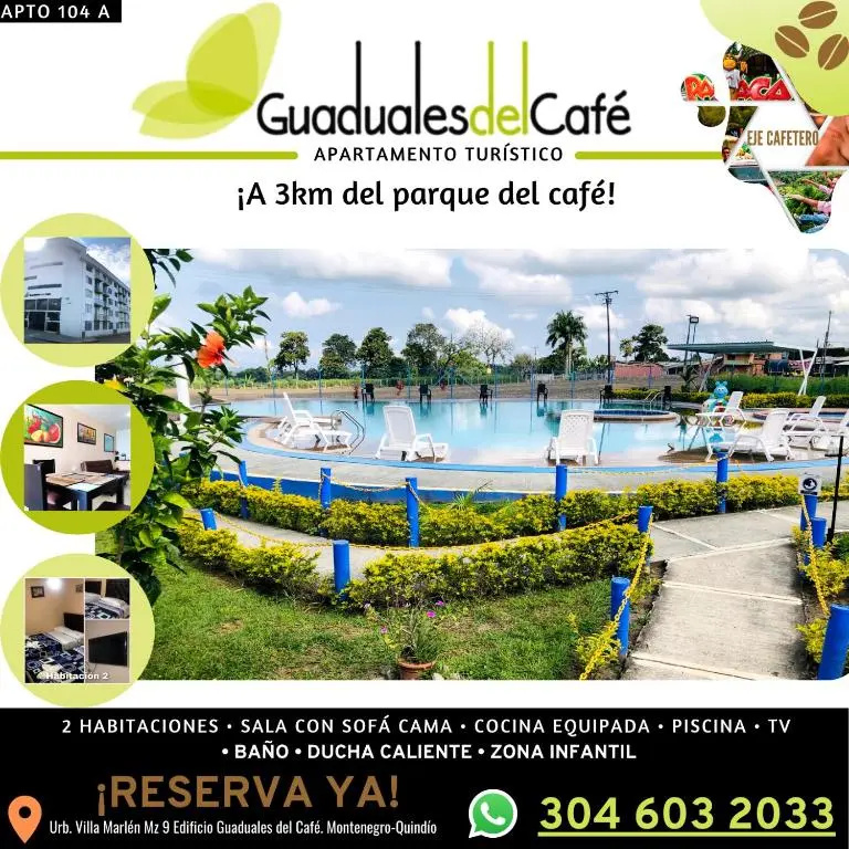 Apartahotel a 2 km del Parque del Café, 104A