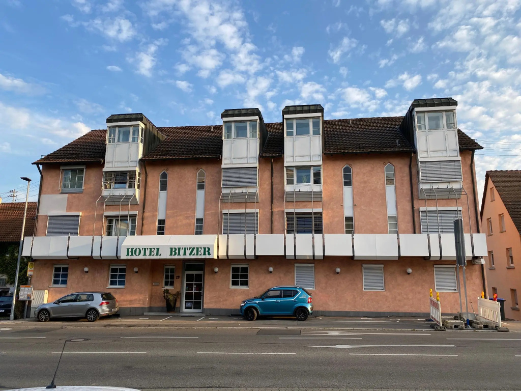 Hotel Bitzer Backnang Zentrum 24h Check In gratis Parkplätze