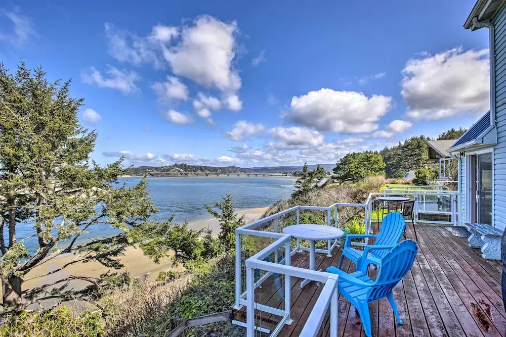 Waldport Beach House w/ Loft, Grill & Ocean Views!