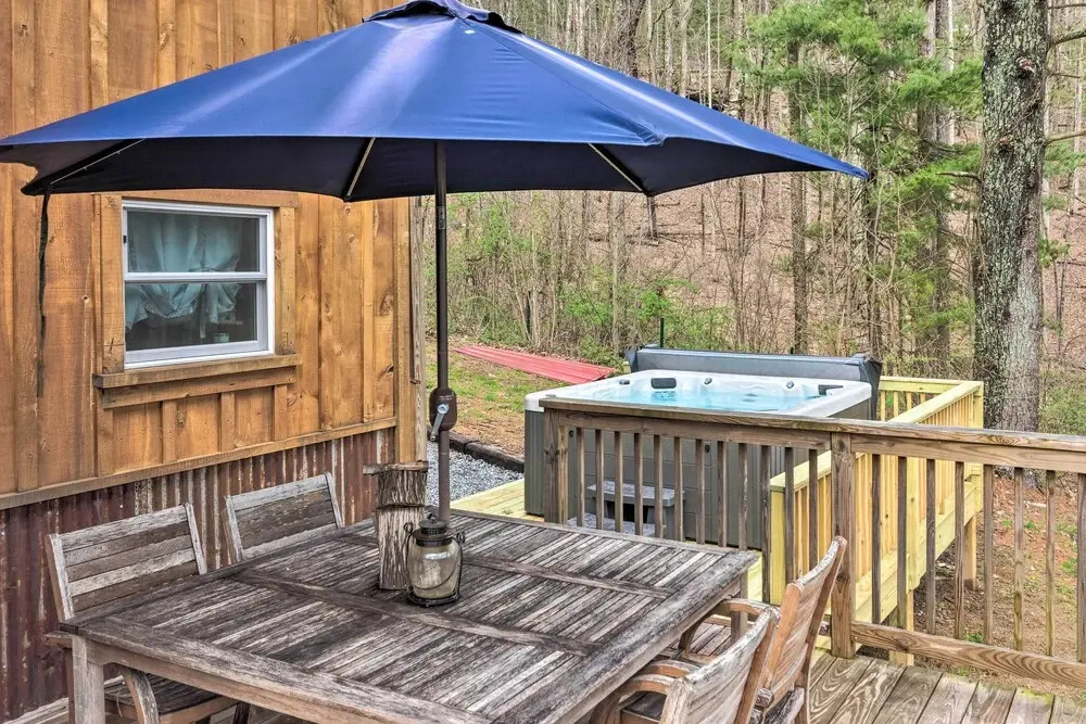 Hendersonville Cabin w/ Hot Tub, Views & Fire Pit!