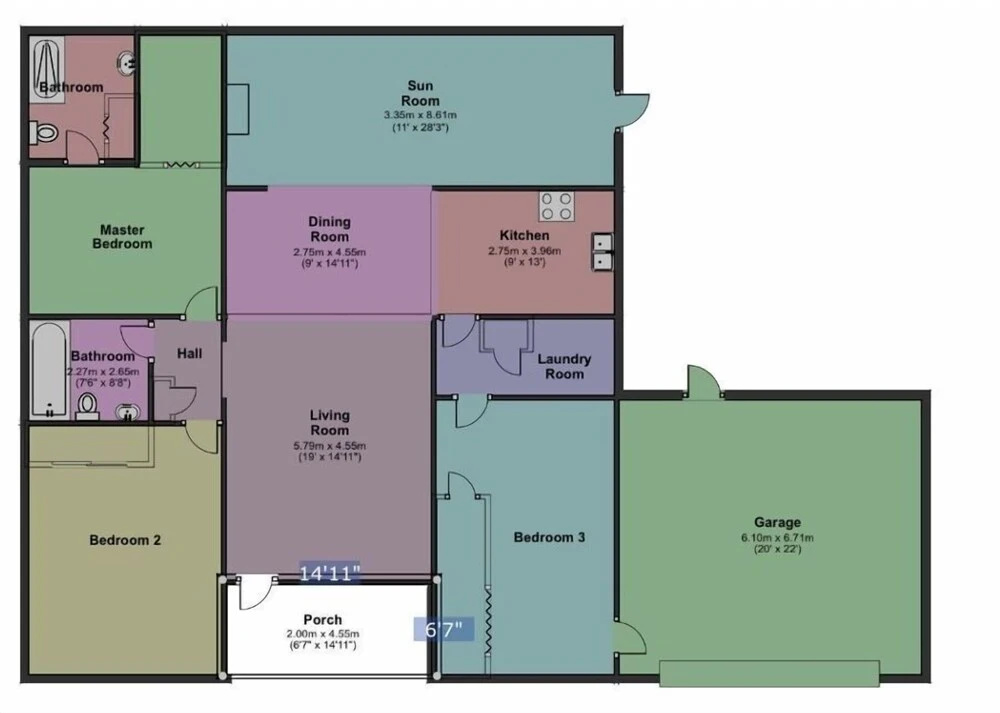 Wrights 3 Bedroom Home by Redawning