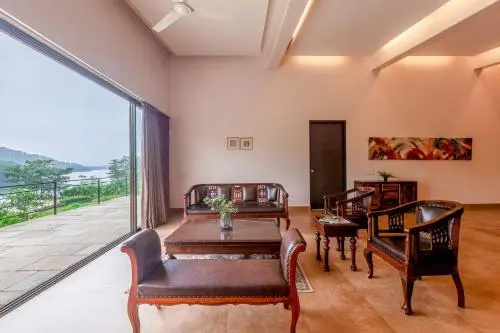 StayVista's Shivom Villa 5 - A Serene Escape with Views of the Valley and Lake