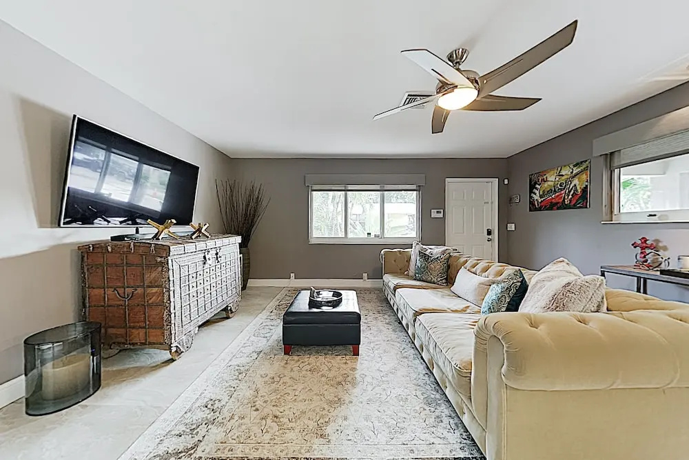 Beach Haven W/ Waterfront Saltwater Pool & Dock 2 Bedroom Home