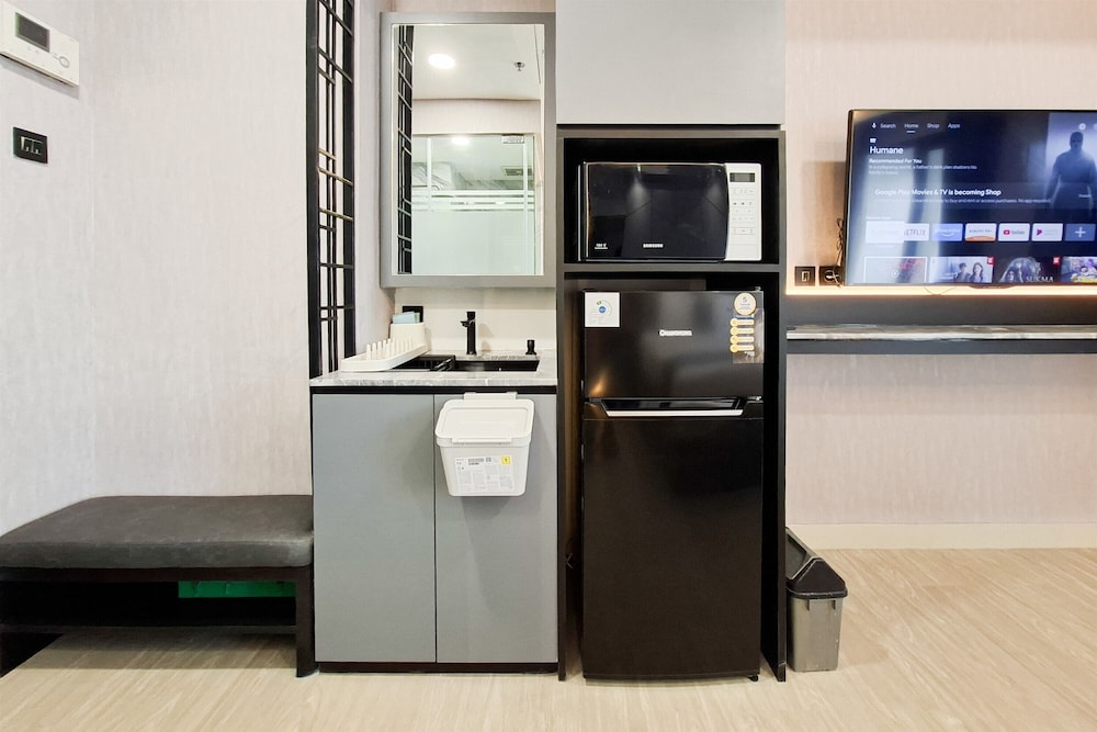 Modern Grey Studio For 2 Pax (No Kitchen) At Atria Residence Gading Serpong