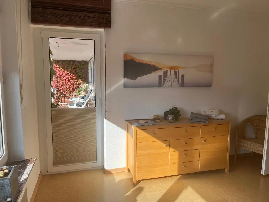 "An der alten Mühle 1" Große Fewo 110 qm, zentral gelegen, zwei Schlafzimmer, Südbalkon, Gartenterrasse & Wallbox