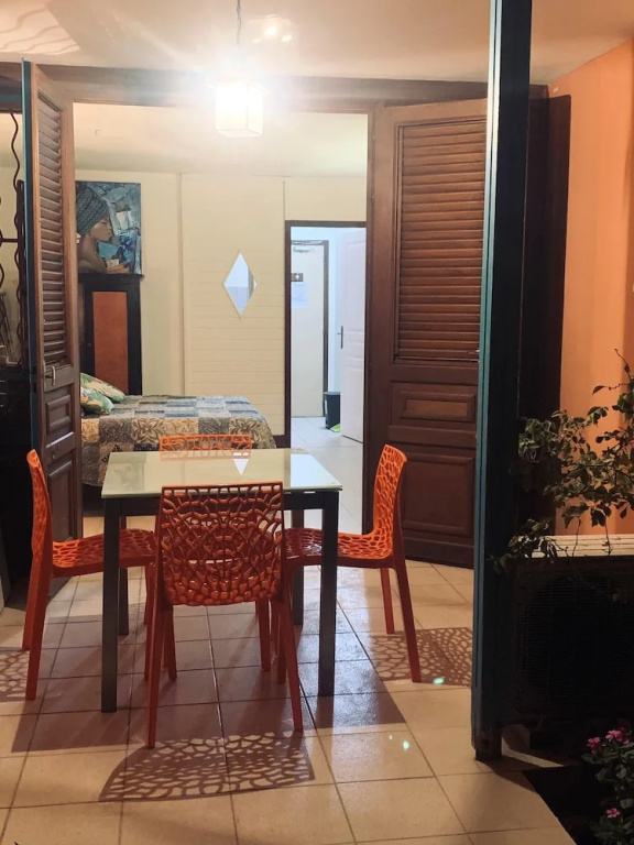 Studio in Sainte-anne, With Shared Pool, Furnished Terrace and Wifi - 600 m From the Beach