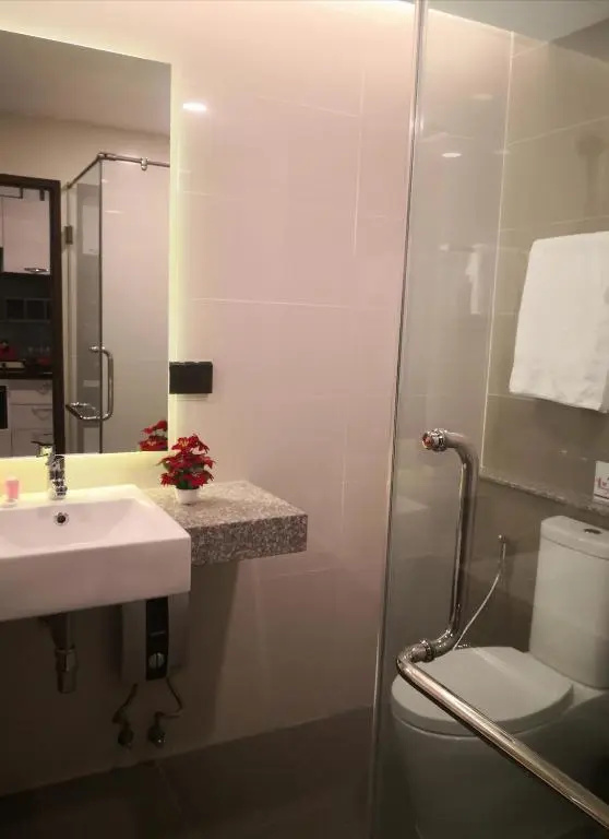 Private wooden style studio room in city area
